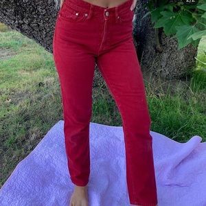 RED CORDUROY VINTAGE Jeans
